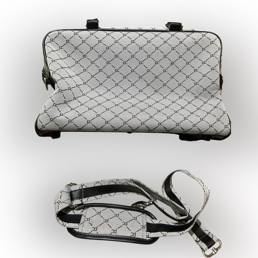 EUC Pierre Cardin Black and Gray Travel Bag - Picture 2 of 7